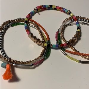 KEEP Collective Jewelry - 3 Colorful Keep Collective bracelets KEEP Collective Jewelry - 3 Colorful Keep Collective bracelets